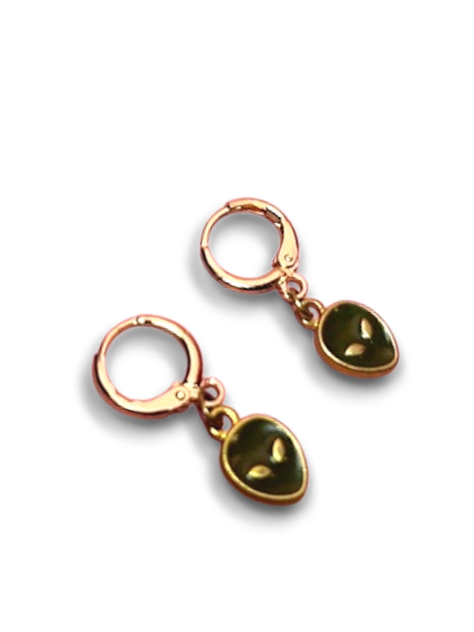 ARETES HUGGIES COLGANTES OVNIS