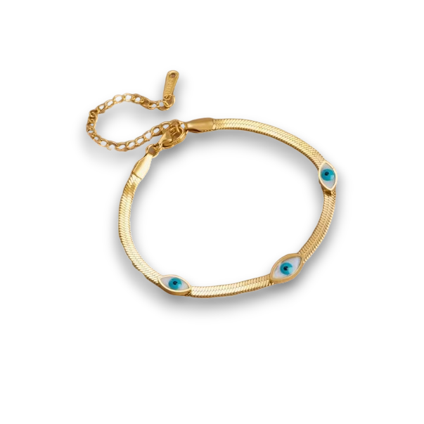 PULSERA PLANA OJOS