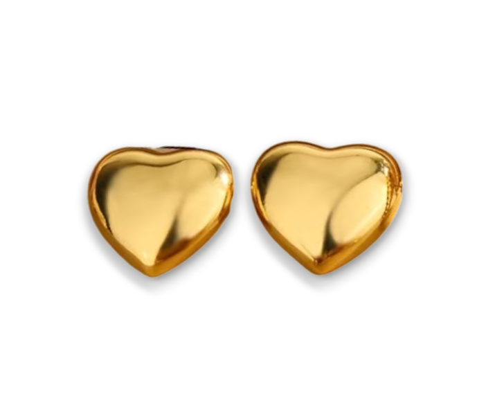 ARETES CORAZON LISOS