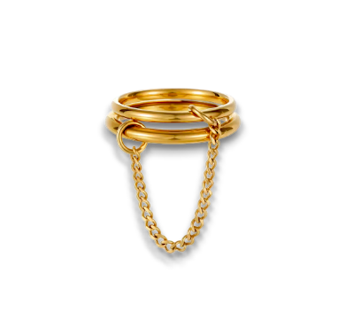 ANILLO DOBLE CON CADENA