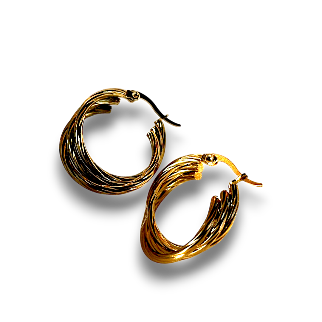 ARRACADAS TRIPLES TEXTURA