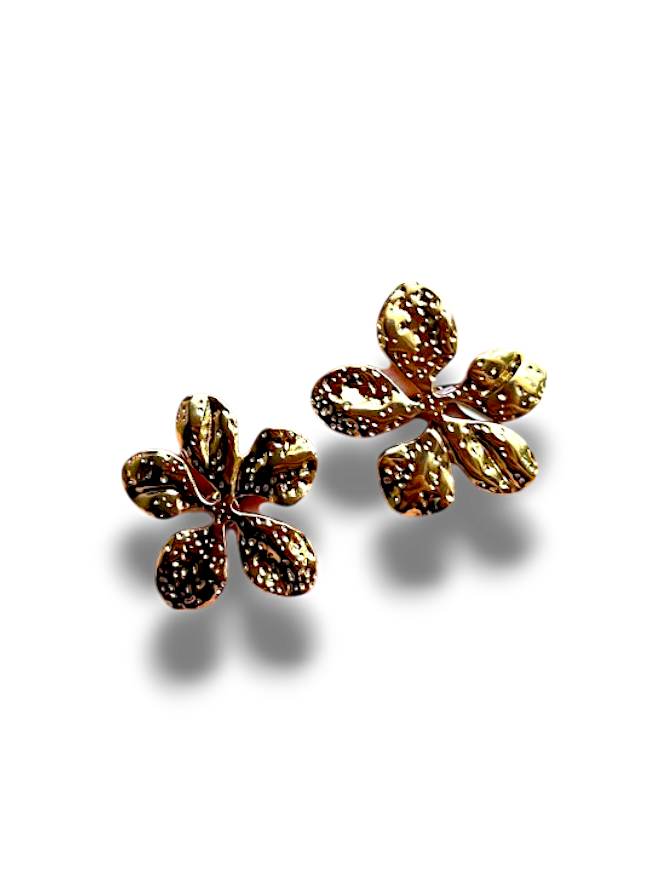 ARETES FLOR TEXTURA