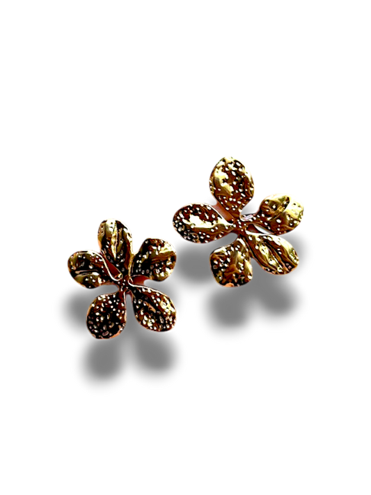 ARETES FLOR TEXTURA