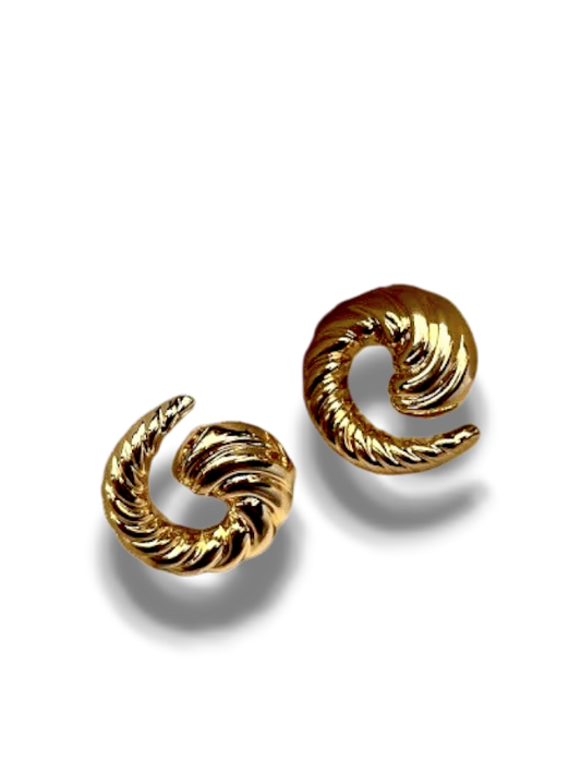 ARETES CIRCULO TRENZA