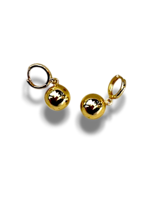 ARETES COLGANTES BOLITA