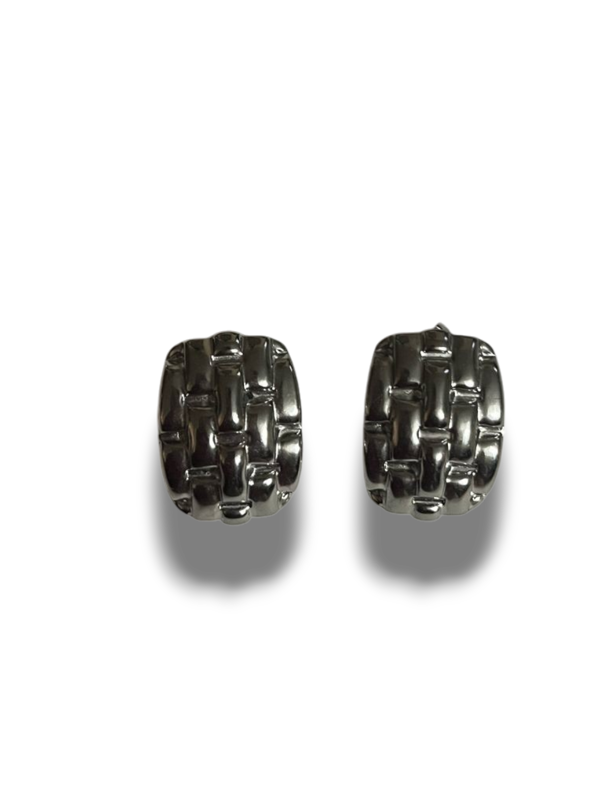 ARETES TEXTURA PLATA