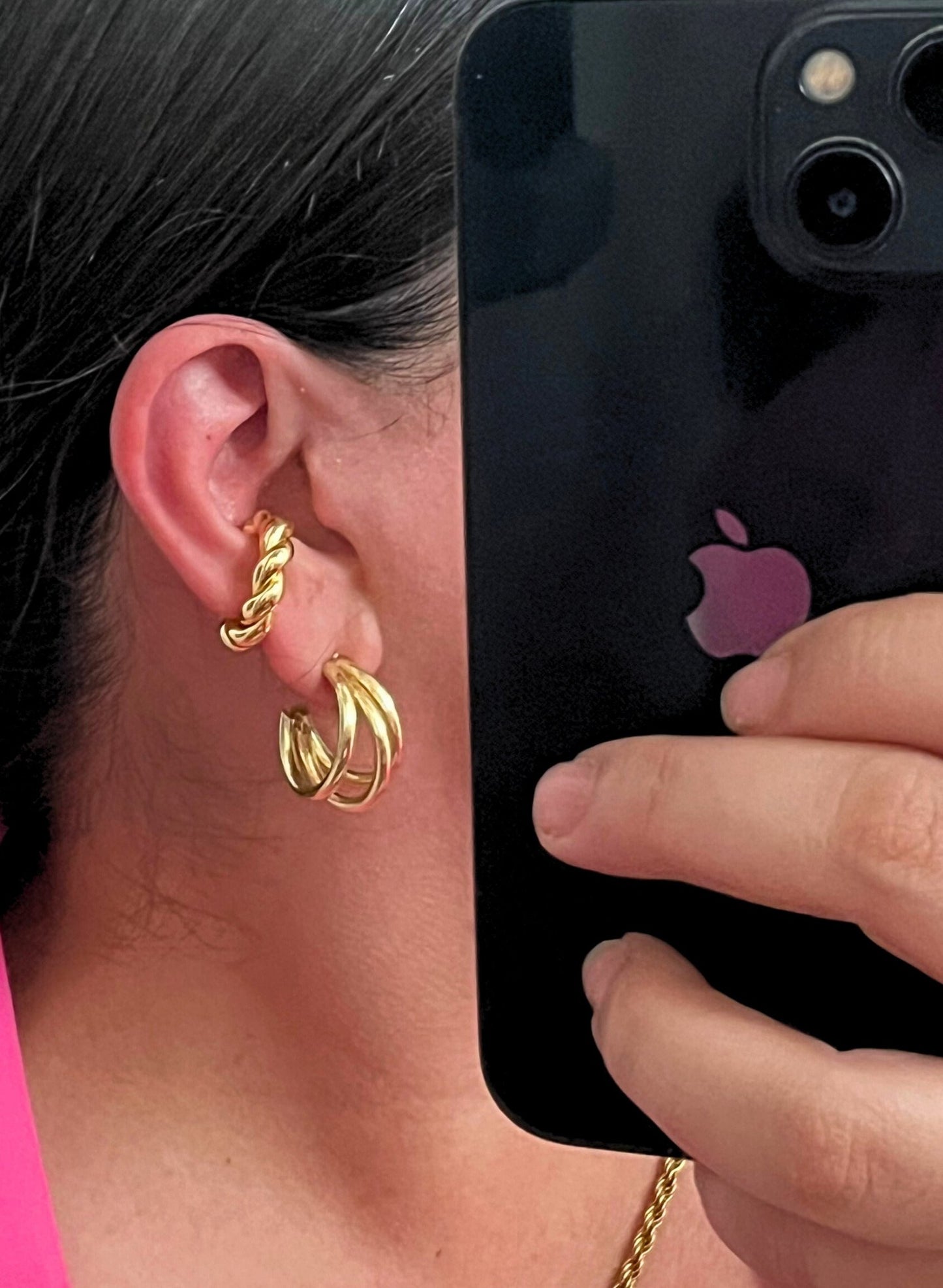 ARRACADAS TRIPLES MEDIANAS