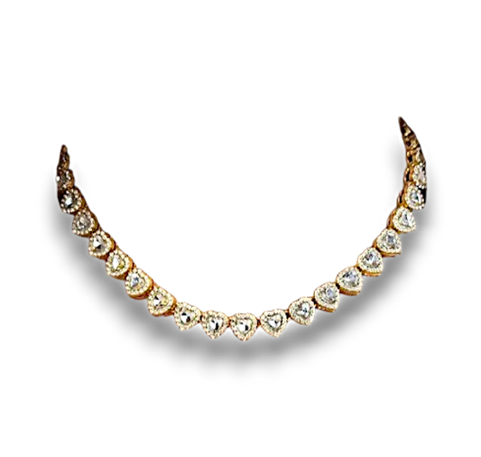 CHOKER CORAZONES ZIRCONIAS