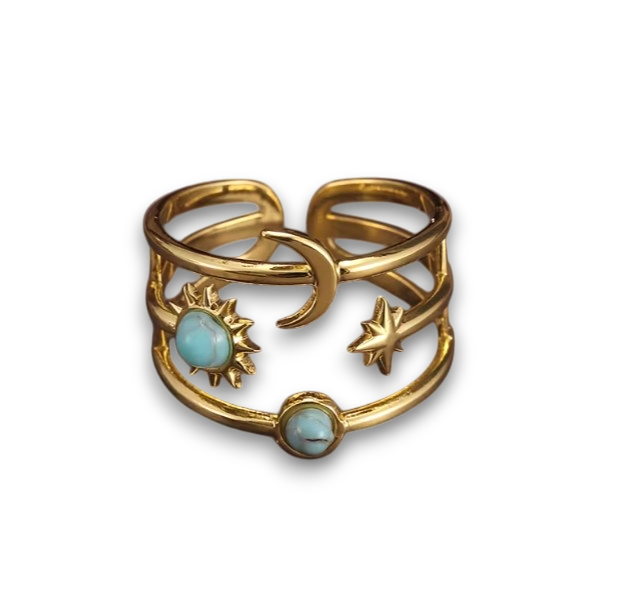 ANILLO LUNA Y ESTRELLA