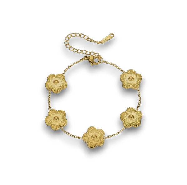 PULSERA TREBOL DORADO
