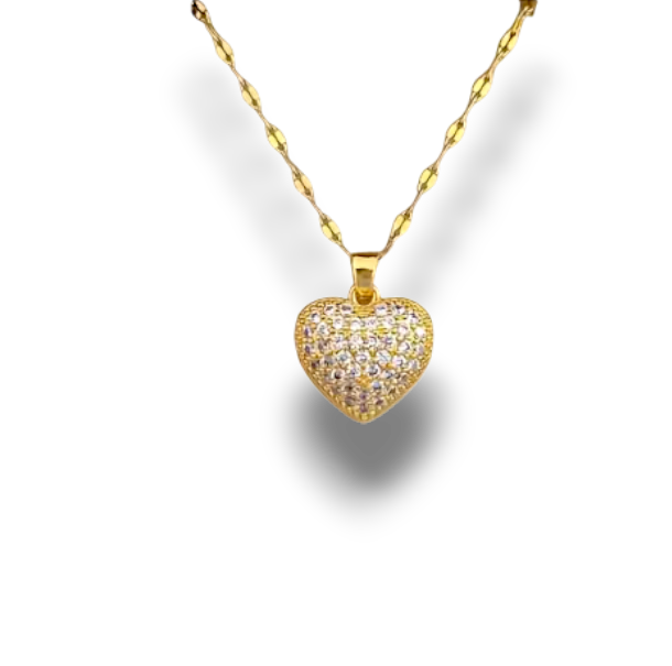 COLLAR CORAZON PERLA