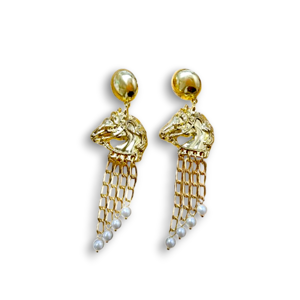 ARETES CABALLO COLGANTES
