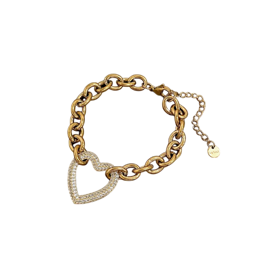 PULSERA CORAZON ZIRCONIAS