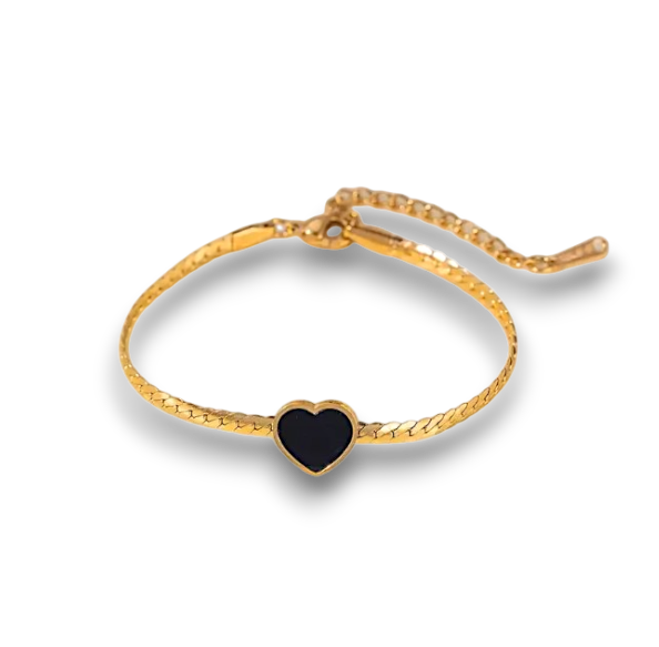 PULSERA CORAZON BLACK