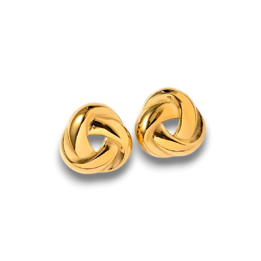 ARETES NUDO DORADO