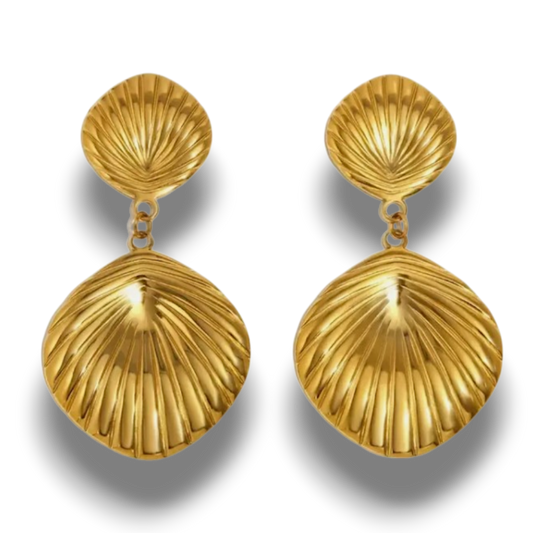 ARETES CONCHA COLGANTE